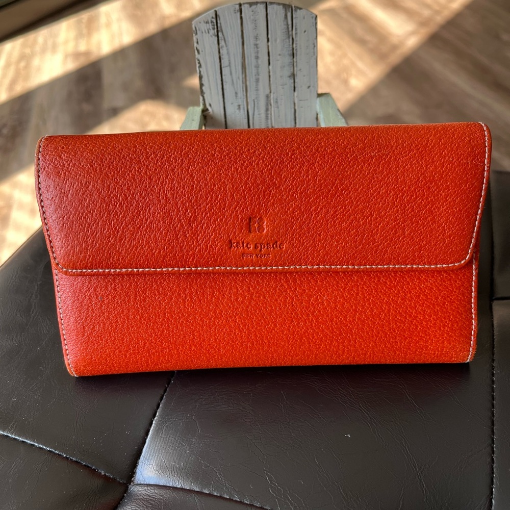 Kate Spade orange wallet